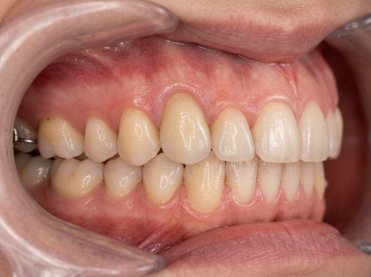 Implant crown restored after treatment