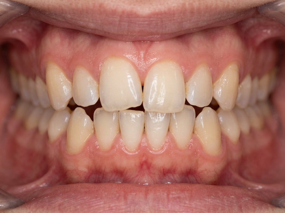 Crooked teeth before aligners